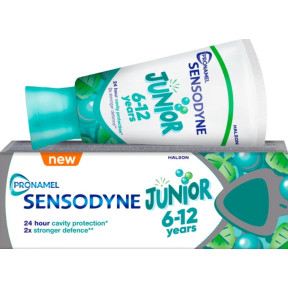 Зубная паста Sensodyne Пронамель Junior Вкус мятной жвачки для детей 6–12 лет, 50 мл